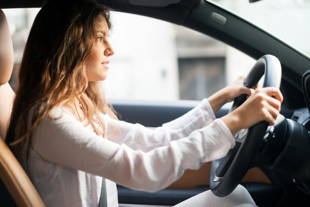Posizione di guida in auto