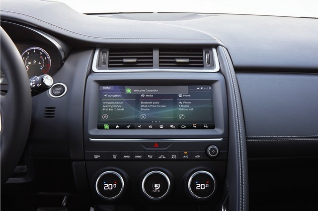 Infotainment e Smart Settings Jaguar E-Pace 2019