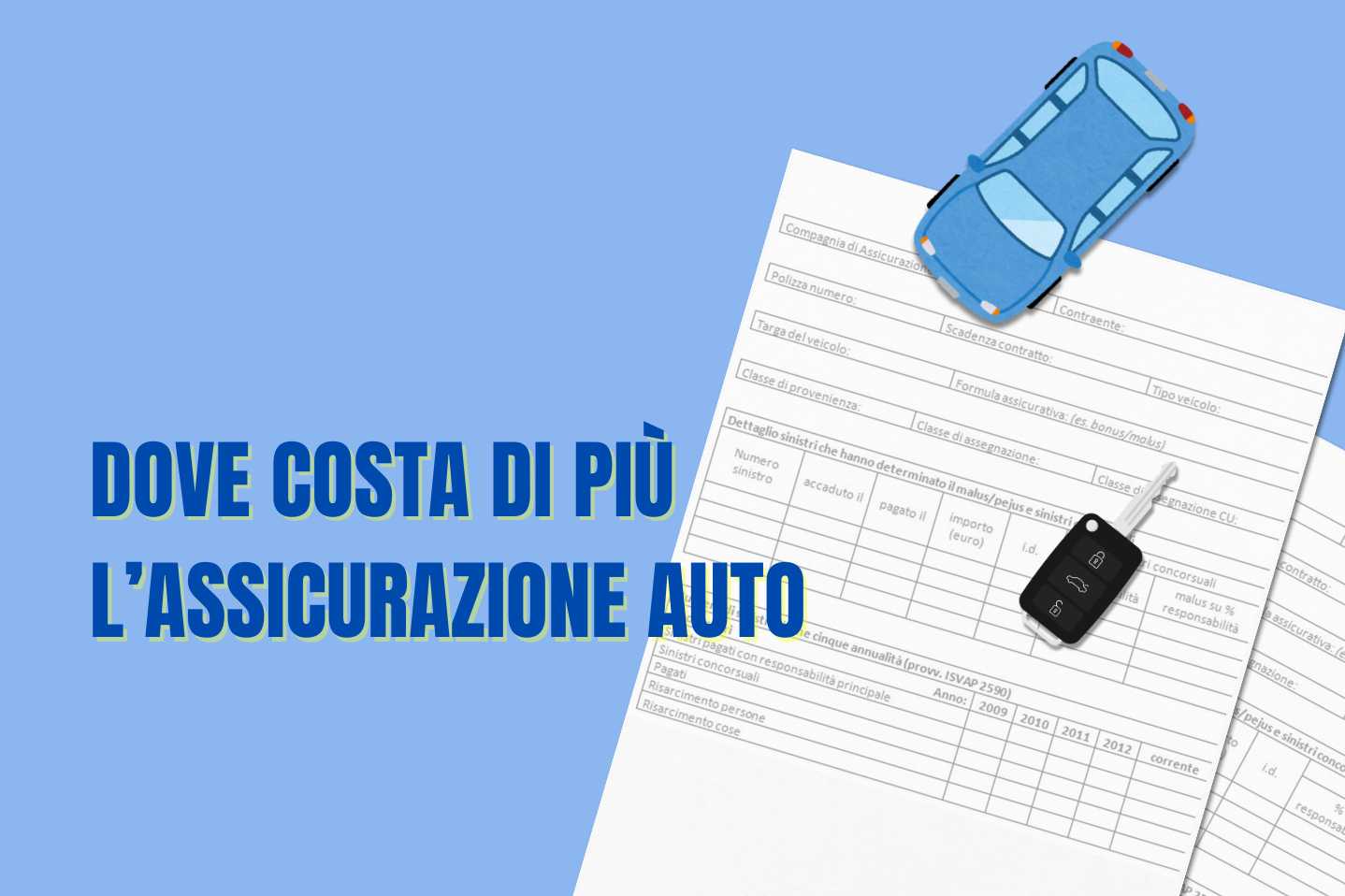 Se abiti in una di queste città paghi di più l’assicurazione RC auto: ecco quali