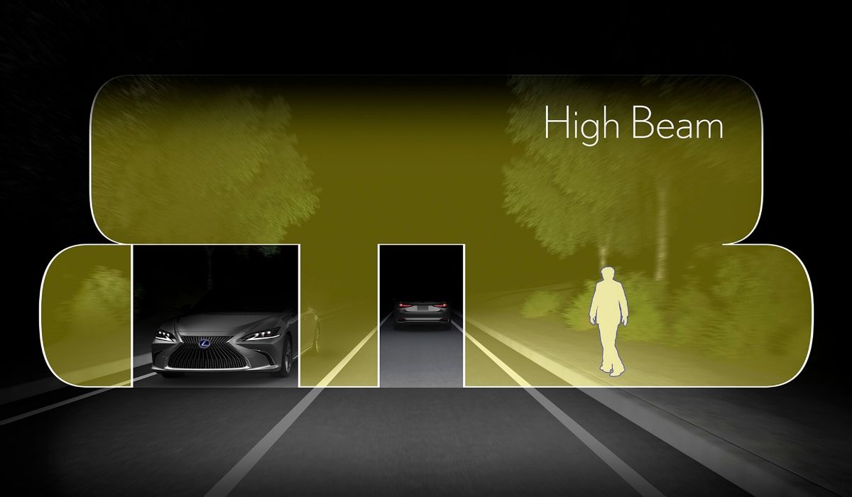 Nuova Lexus ES 2020 fari adattivi