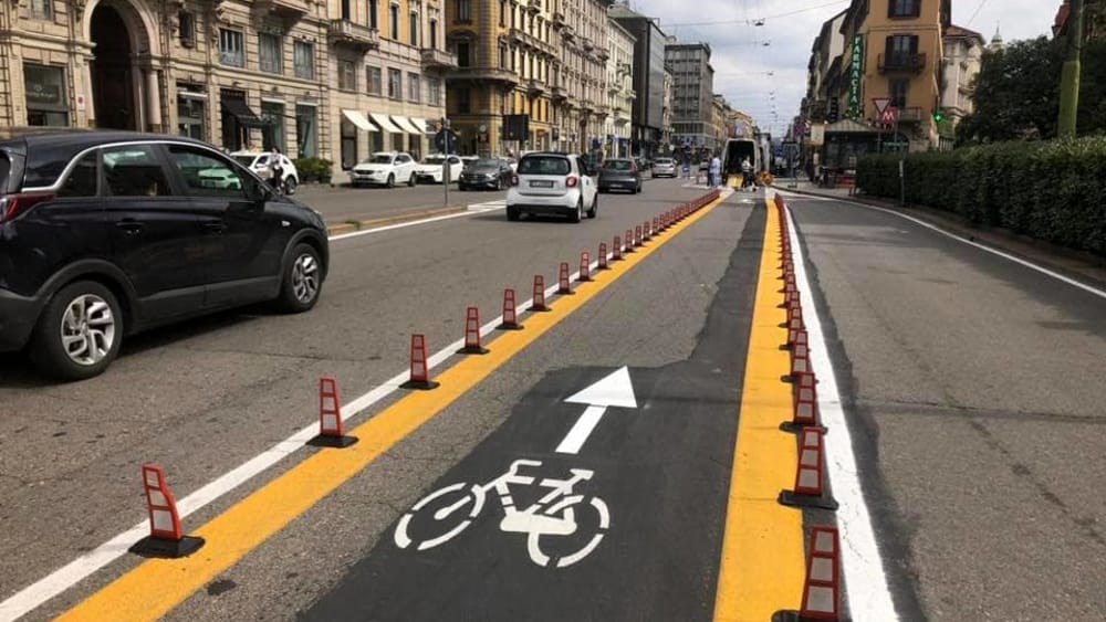 piste ciclabili milano corso buenos aires