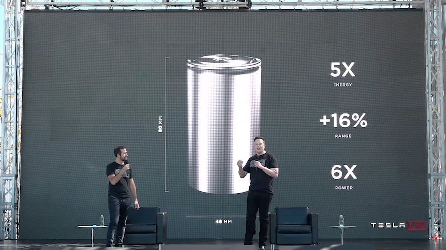 batteria tesla 4680 tabless
