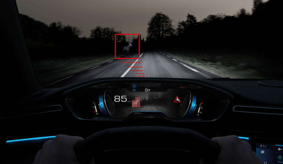Visione totale Peugeot 508, gli Adas e la ciliegina del Night Vision