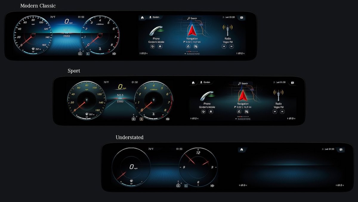 personalizzazione stile mbux mercedes