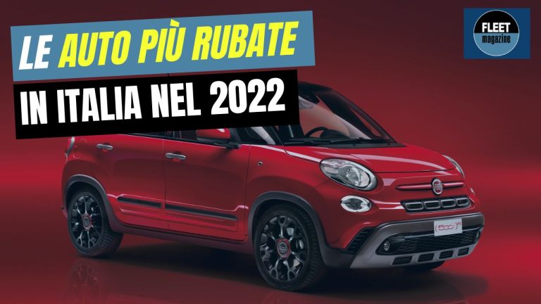 Le auto più rubate in Italia nel 2022