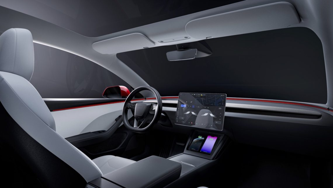 Tesla Model 3 restyling interni