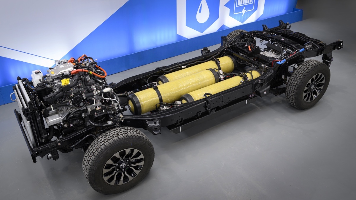 toyota hilux fuel cell idrogeno telaio