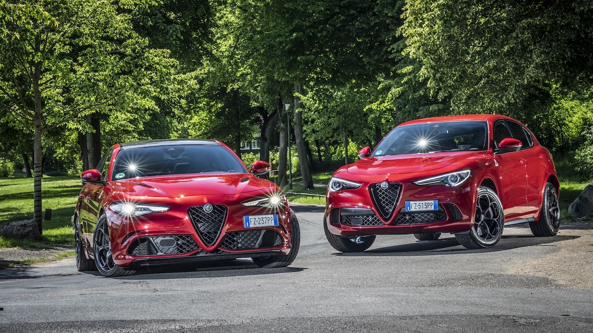 stop motori benzina su alfa romeo stelvio e giulia