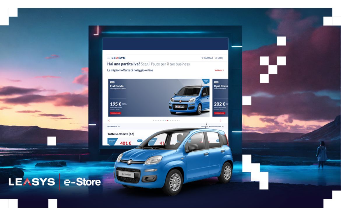 Leasys e-Store apre ad aziende e professionisti: l&rsquo;auto a noleggio entro 90 giorni