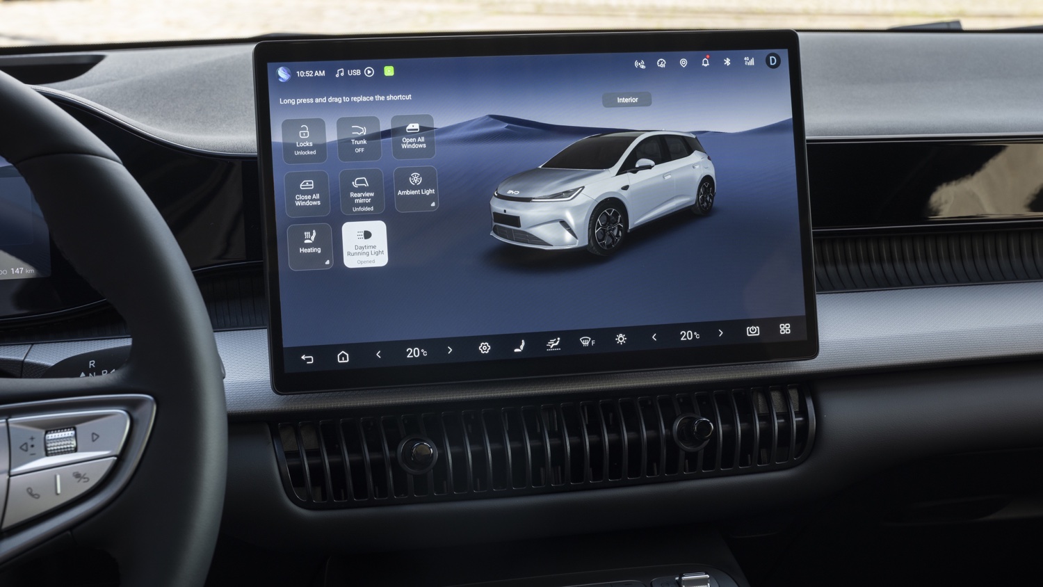 byd dolphin g ibrida infotainment