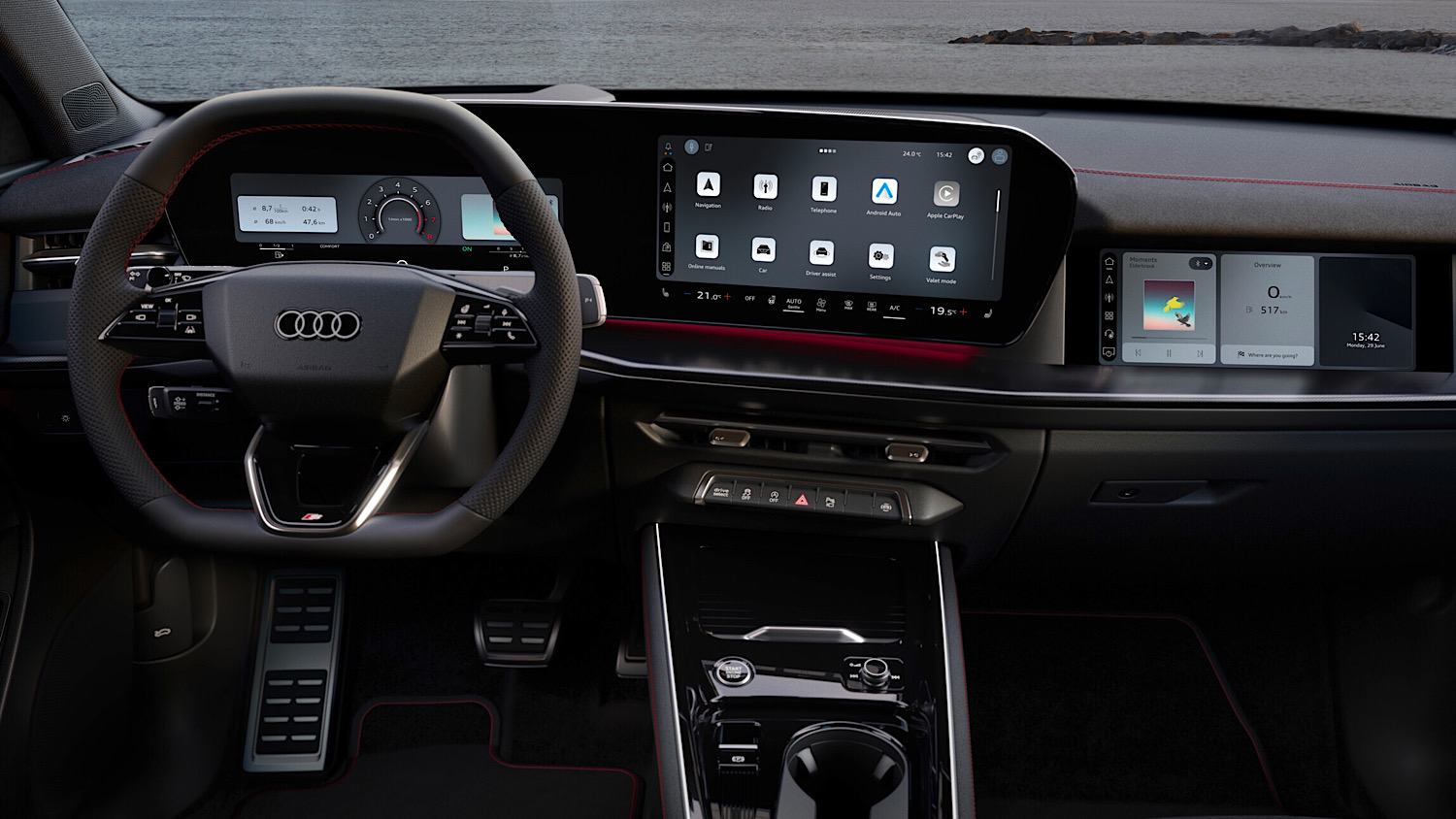 Infotainment audi q3 2027 terzo schermo