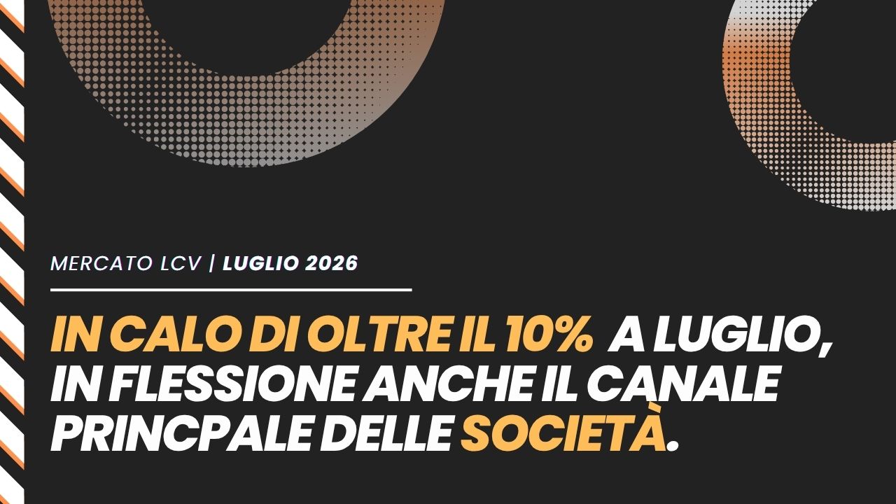 Il mercato dei veicoli commerciali è in crisi, a luglio -10,9%: il noleggio in flessione, gli EV non decollano