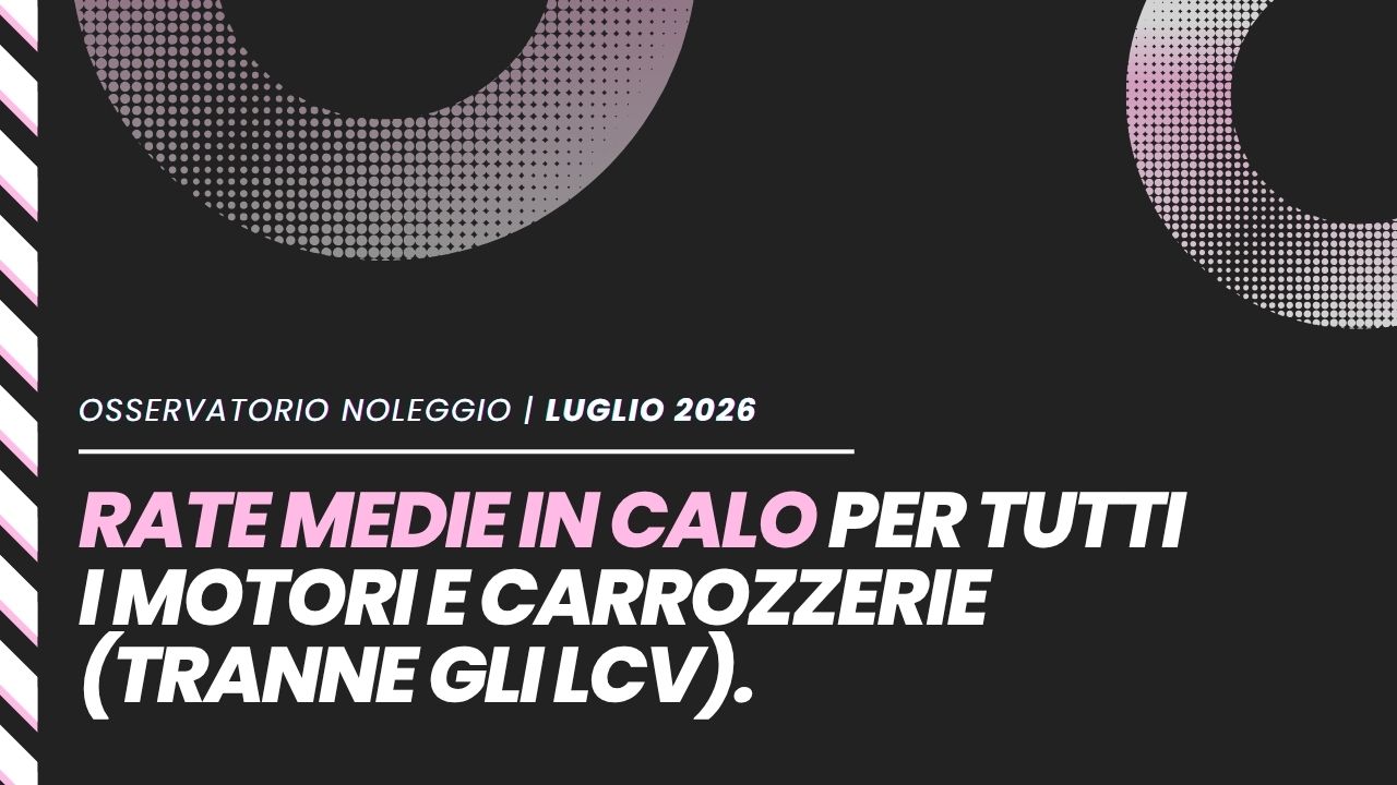 Le auto a noleggio più cercate online a luglio 2026