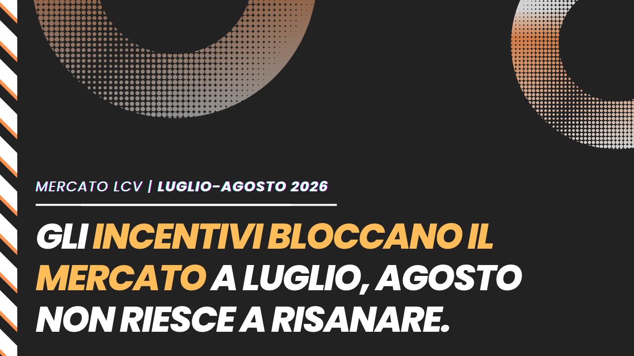 Nei primi 8 mesi le vendite di veicoli commerciali calano del 4,5%: il problema sono i bonus?