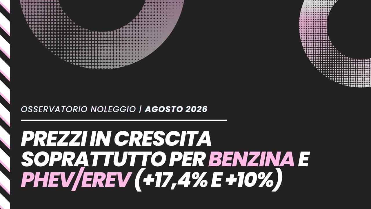 Le auto a noleggio pi&ugrave; cercate online ad agosto 2026