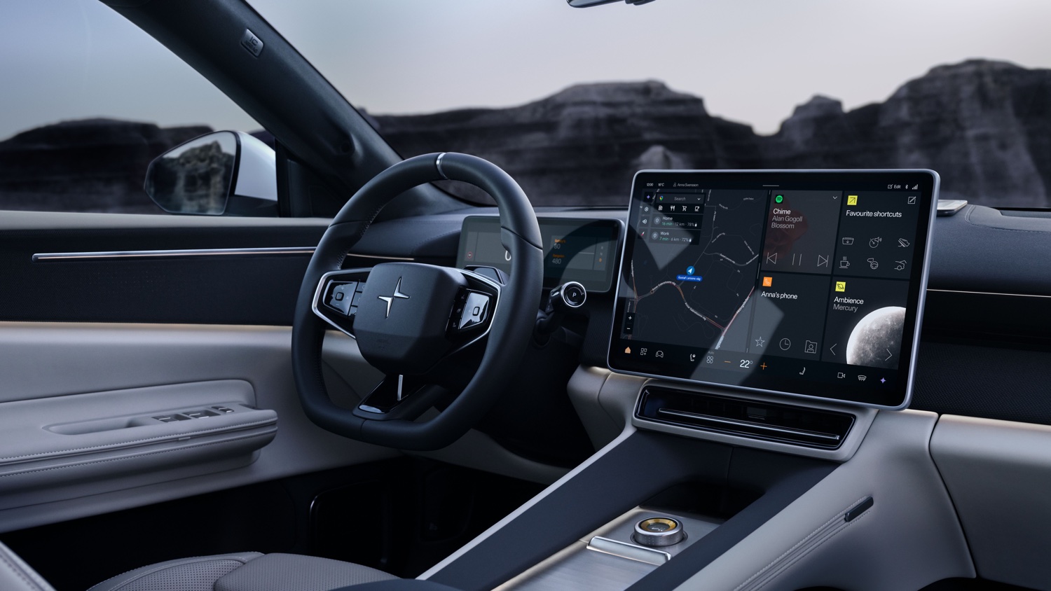 polestar 4 suv interni