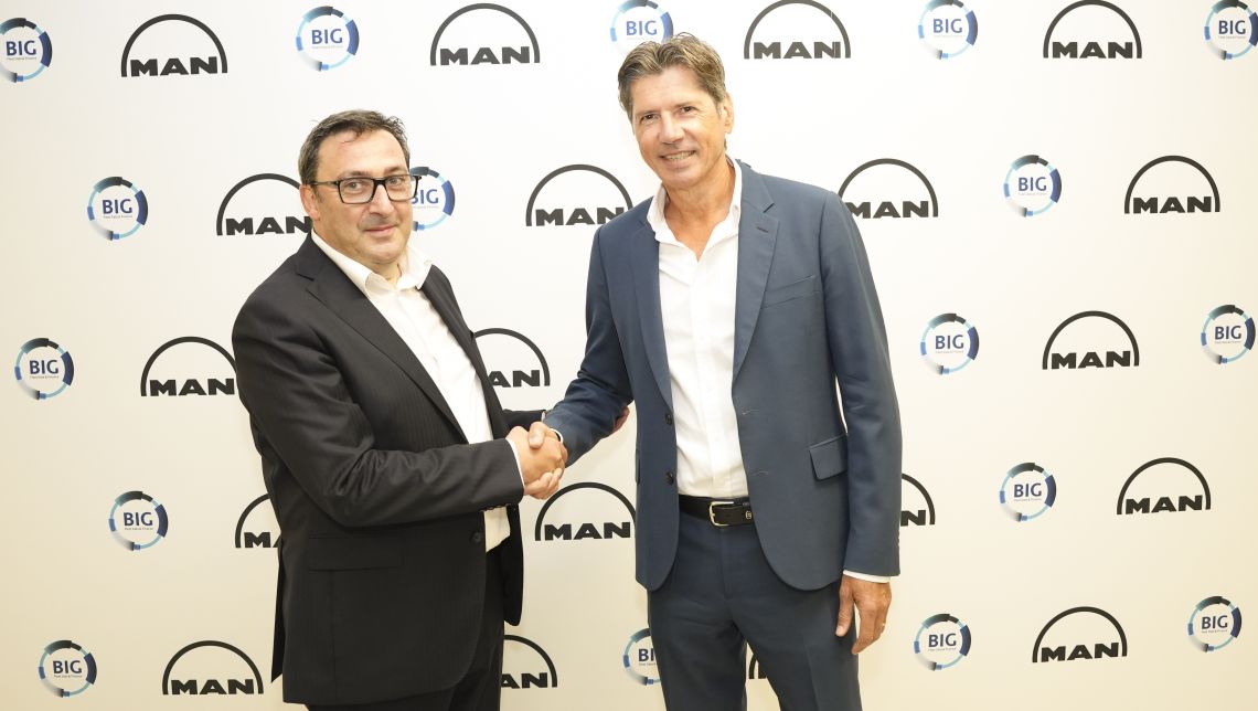 Partnership con MAN Van per il Gruppo BIG. Con cui apre il suo Hub di Anagni
