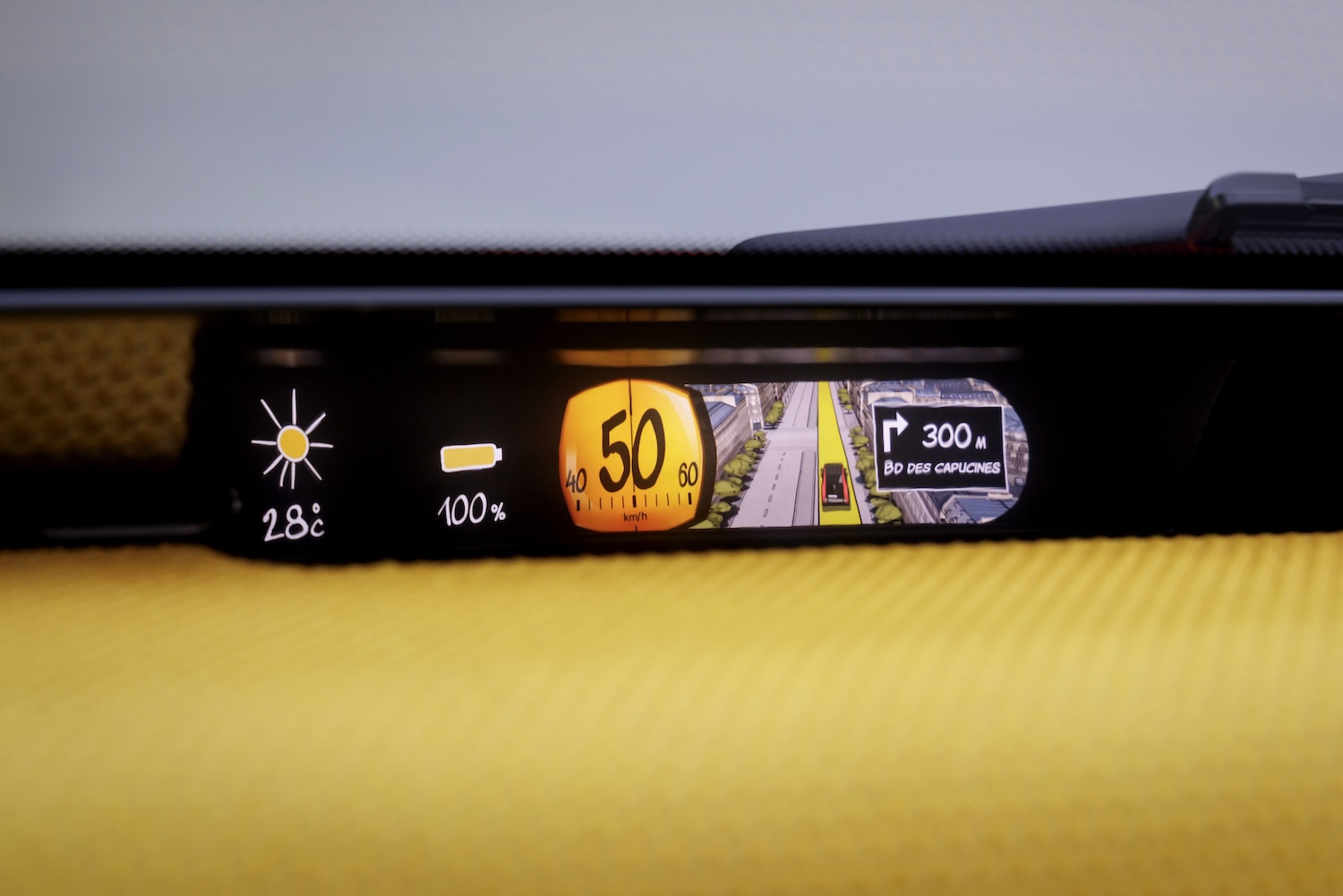 citroen 2cv 2026 concept strumentazione hud